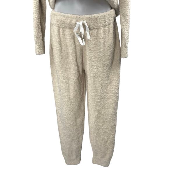 NEW Cupcakes and Cashmere Beige Fleece Long Sleeve Sweater Pants 2 Pc Set Size L - Picture 5 of 8